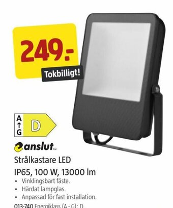Jula Strålkastare LED IP65, 100 W, 13000 lm erbjuda