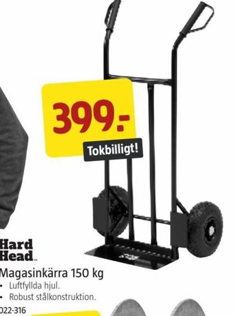 Jula Hard Head Magasinkärra 150 kg erbjuda