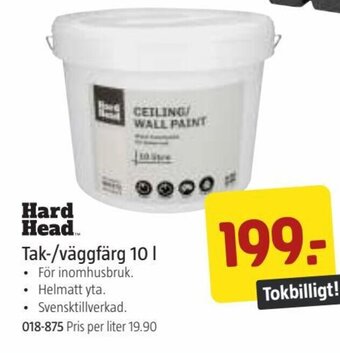 Jula Hard Head Tak-/väggfärg 10 | erbjuda