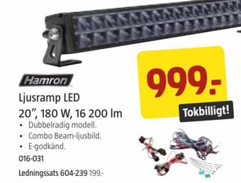 Hamron Ljusramp LED 20", 180 W, 16 200 lm
