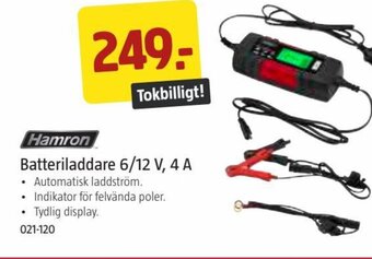 Jula Batteriladdare 6/12 V, 4 A erbjuda
