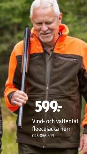 Jula Vind- och vattentät fleecejacka herr erbjuda