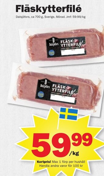 Pekås Fläskytterfilé erbjuda