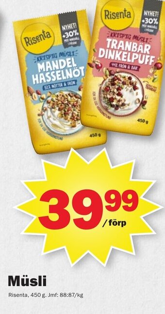 Pekås Müsli erbjuda