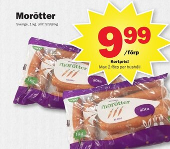 Pekås Morötter erbjuda
