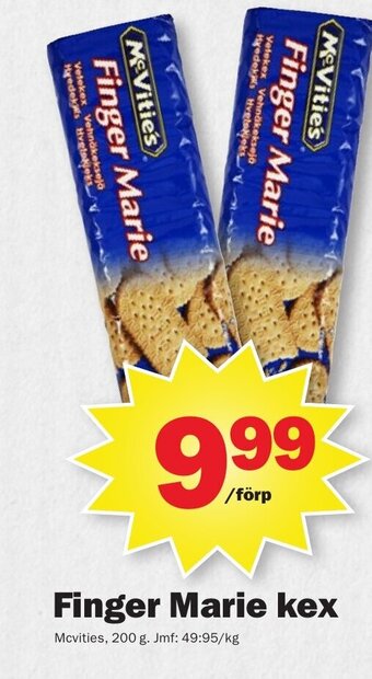 Pekås Finger Marie kex erbjuda