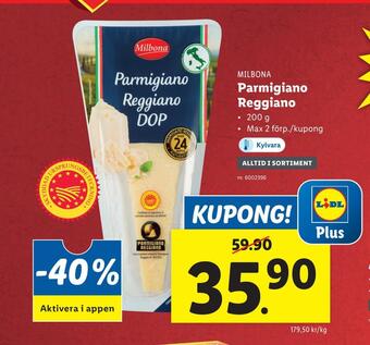 Lidl Parmigiano reggiano erbjuda