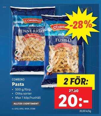 Lidl Pasta erbjuda