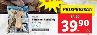 Lidl Färsk hel kyckling erbjuda