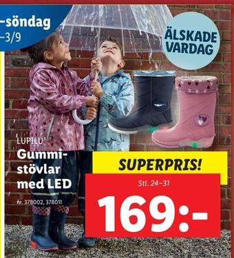 Lidl Gummistövlar med led erbjuda