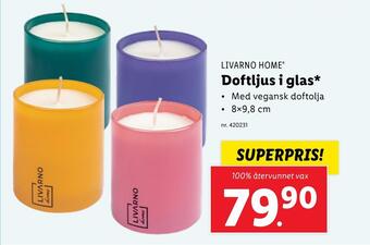 Lidl Doftljus i glas erbjuda