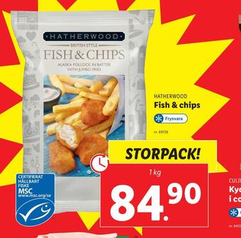 Lidl Fish & chips erbjuda