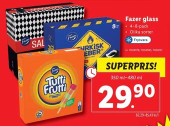 Lidl Fazer glass erbjuda