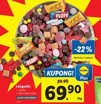 Lidl Lösgodis erbjuda