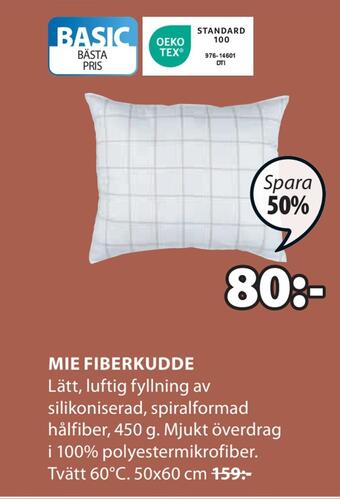 JYSK Mie fiberkudde erbjuda