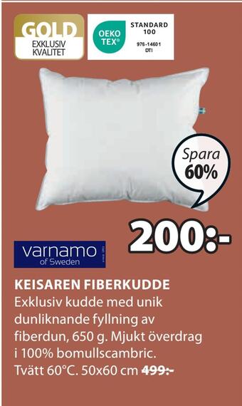 JYSK Keisaren fiberkudde erbjuda