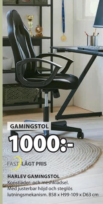 JYSK Harlev gamingstol erbjuda
