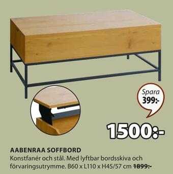 JYSK Aabenraa soffbord erbjuda