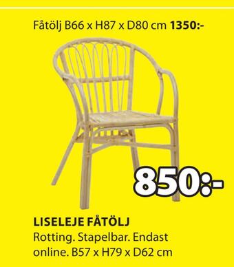 JYSK Liseleje fåtölj erbjuda