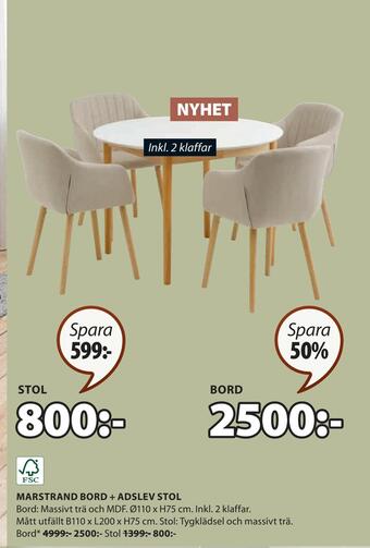 JYSK Marstrand bord erbjuda