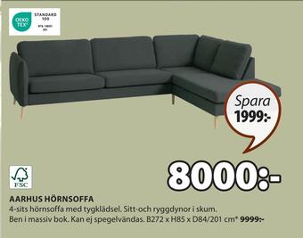 JYSK Aarhus hörnsoffa erbjuda