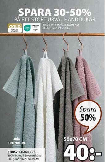 JYSK Stidsvig handduk erbjuda