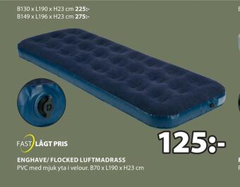 JYSK Enghave/ flocked luftmadrass erbjuda