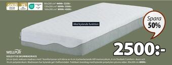 JYSK Gold f110 skummadrass erbjuda