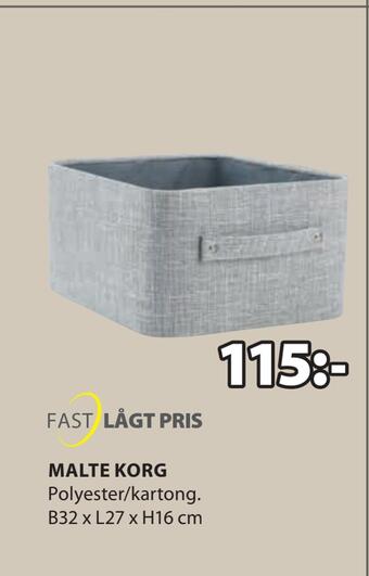 JYSK Malte korg erbjuda