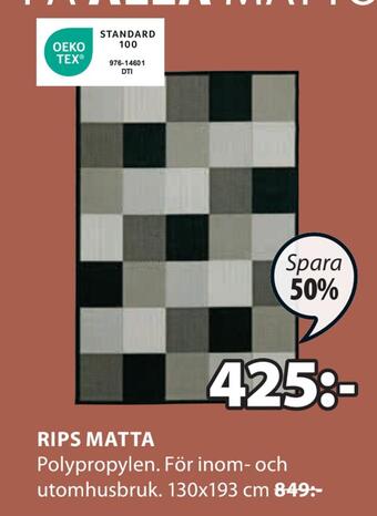 JYSK Rips matta erbjuda