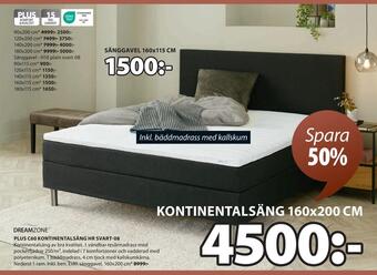 JYSK Plus c60 kontinentalsäng hr svart-08 erbjuda