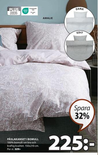 JYSK Påslakanset i bomull erbjuda
