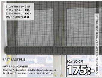 JYSK Byre rullgardin erbjuda