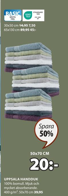 JYSK Uppsala handduk erbjuda
