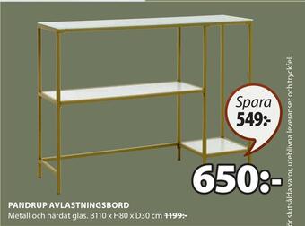 JYSK Pandrup avlastningsbord erbjuda