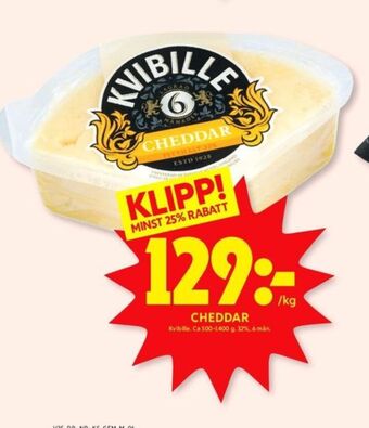 ICA Kvantum Kvibille cheddar erbjuda