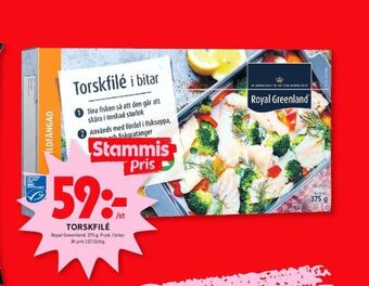 ICA Kvantum Royal greenland torskfilé erbjuda