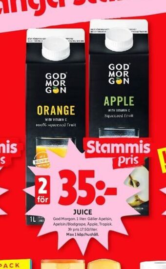 ICA Kvantum God morgon juice erbjuda
