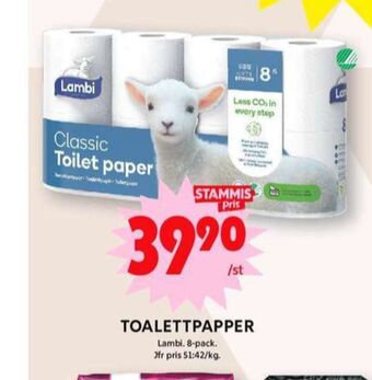 ICA Maxi Classic toalettpapper erbjuda