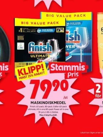 ICA Kvantum Finish diskmaskintabs erbjuda