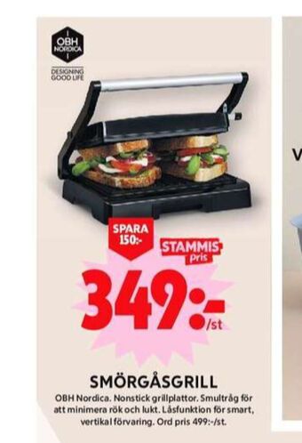 ICA Maxi Obh nordica smörgåsgrill erbjuda