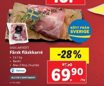Lidl Svea lantkött karré erbjuda