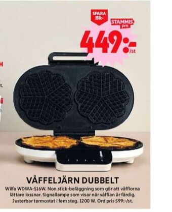 ICA Maxi Wilfa våffeljärn erbjuda