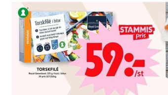 ICA Maxi Royal greenland torskfilé erbjuda