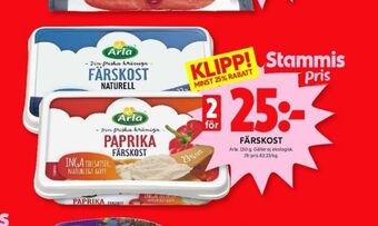 ICA Kvantum Arla färskost erbjuda