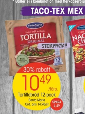 EKO Santa maria tortillas erbjuda