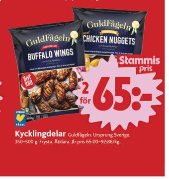 ICA Nära Guldfågeln kycklingvingar erbjuda