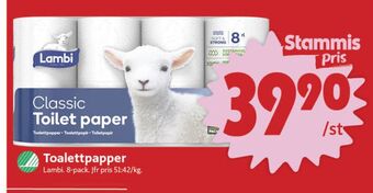 ICA Nära Classic toalettpapper erbjuda