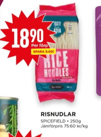 Willys Spicefield nudlar erbjuda