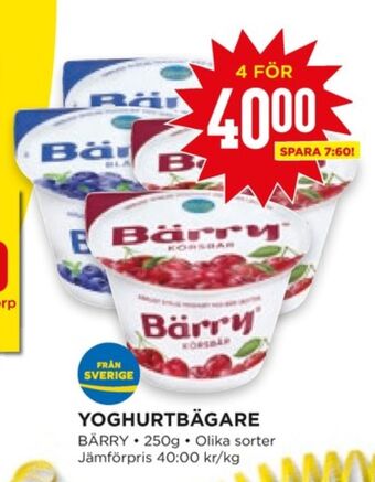 Willys Hemma Bärry yoghurt erbjuda